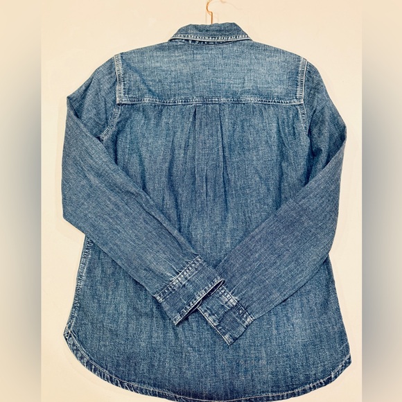 Madewell Denim Tuckable Button-Up Denim Shirt Size XS - Picture 11 of 13